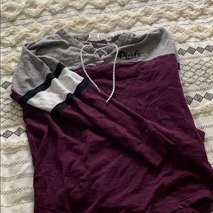 VS Pink hockey sweatershirt